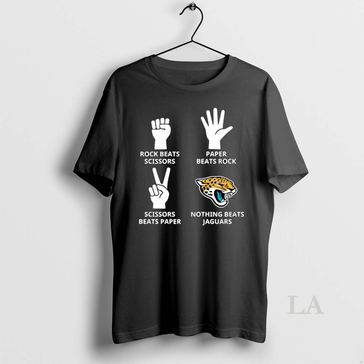 Original Rock Paper Scissors Nothing Beats Jacksonville Jaguars Nfl 2025 Logo Shirt