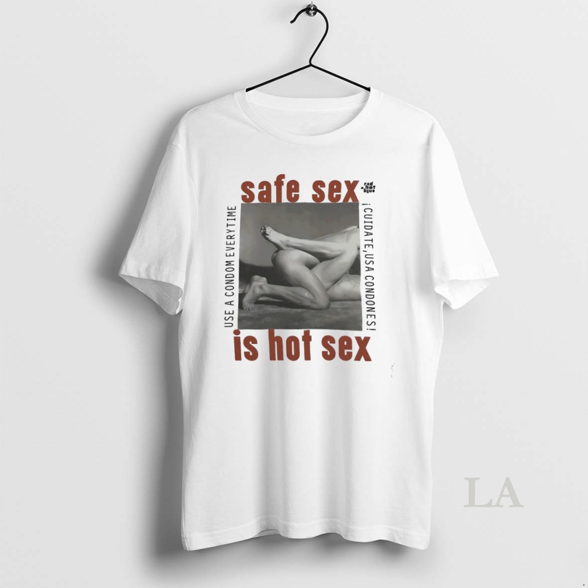 Original Safe Sex Is Hot Sex 1990 Steven Meisel Aids Activism Shirt