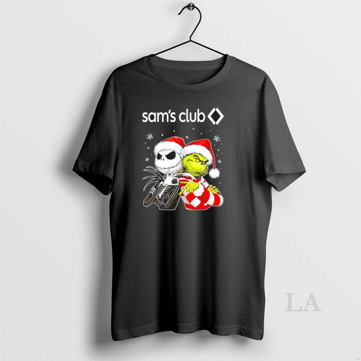 Original Sams Club X Jack Skellington And Grinch Six Seven Merry Christmas Shirt 2