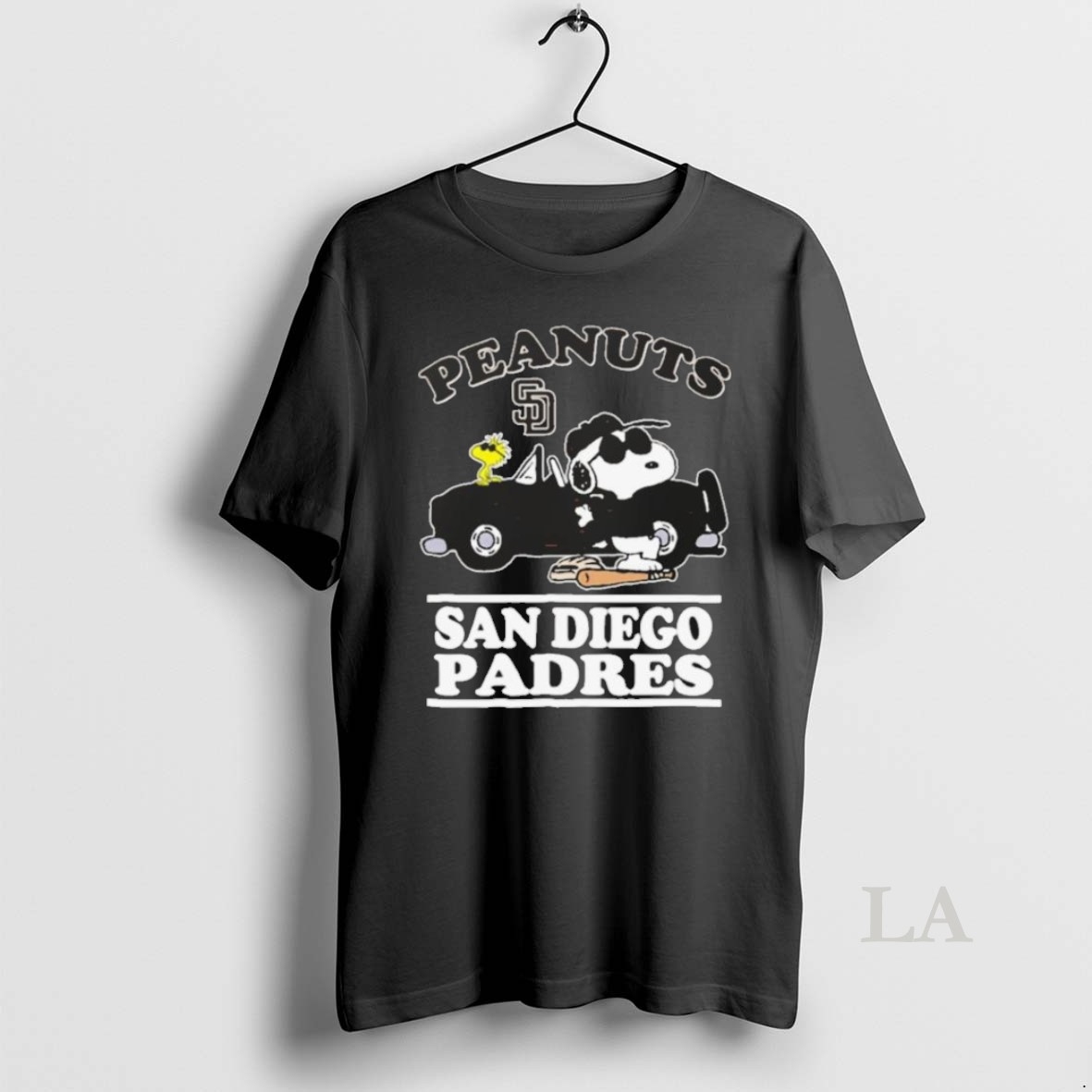Original San Diego Padres Snoopy Peanuts Car Baseball 2025 T Men Shirt