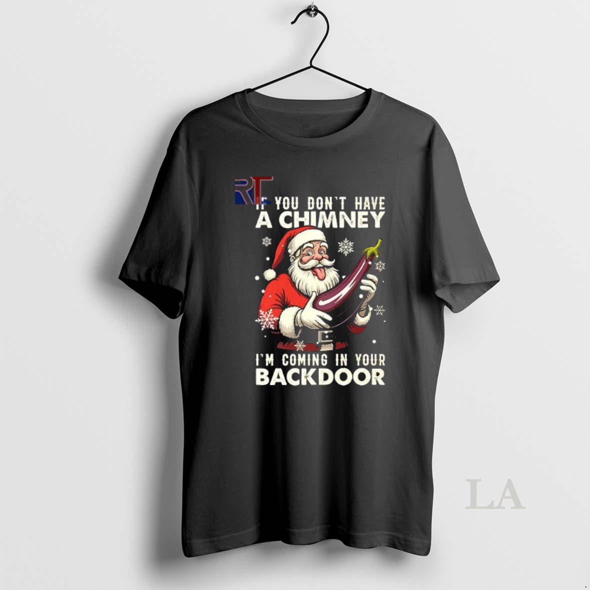 Original Santa Claus If You Dont Have A Chimney Im Coming In Your Backdoor Shirt 2