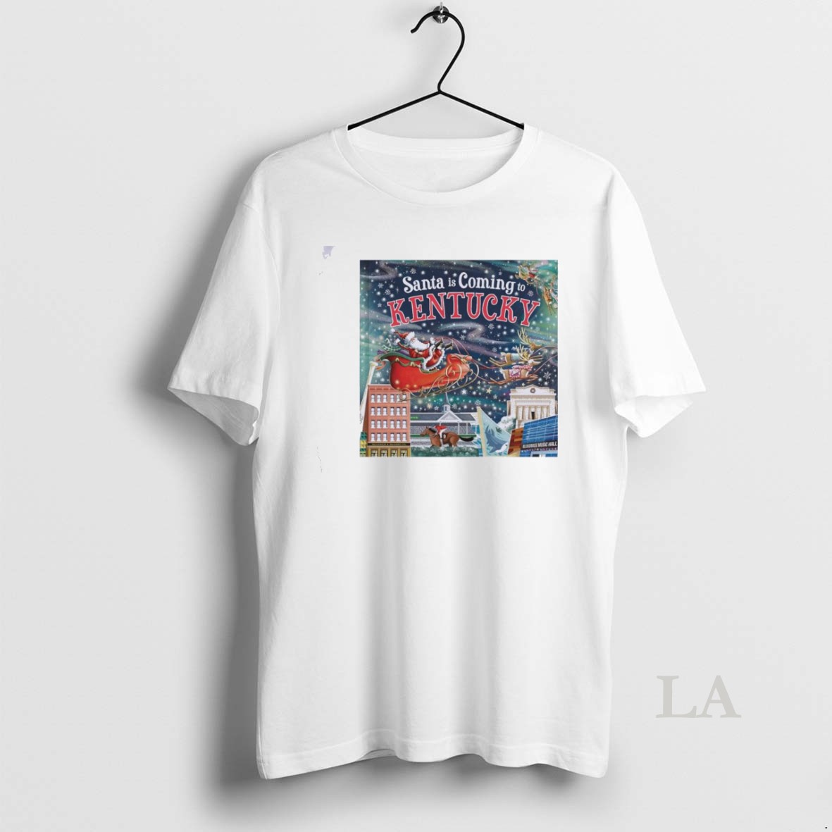 Original Santa Is Coming To Kentucky Christmas Shirt