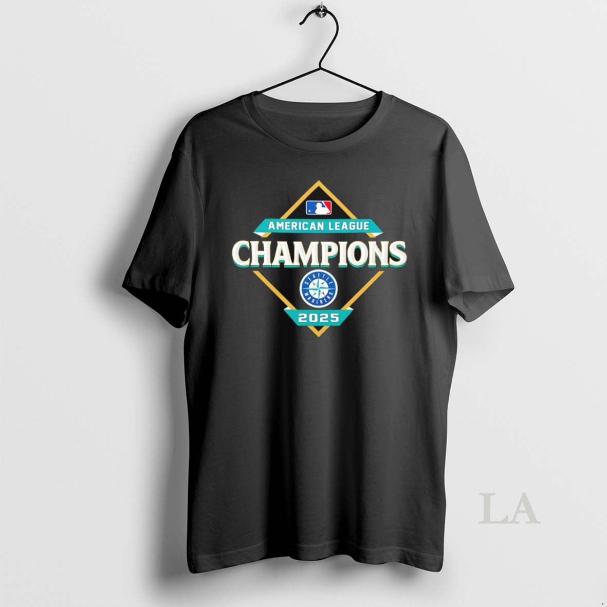 Original Seattle Mariners 2025 American League Champions Diamond Logo Shirt