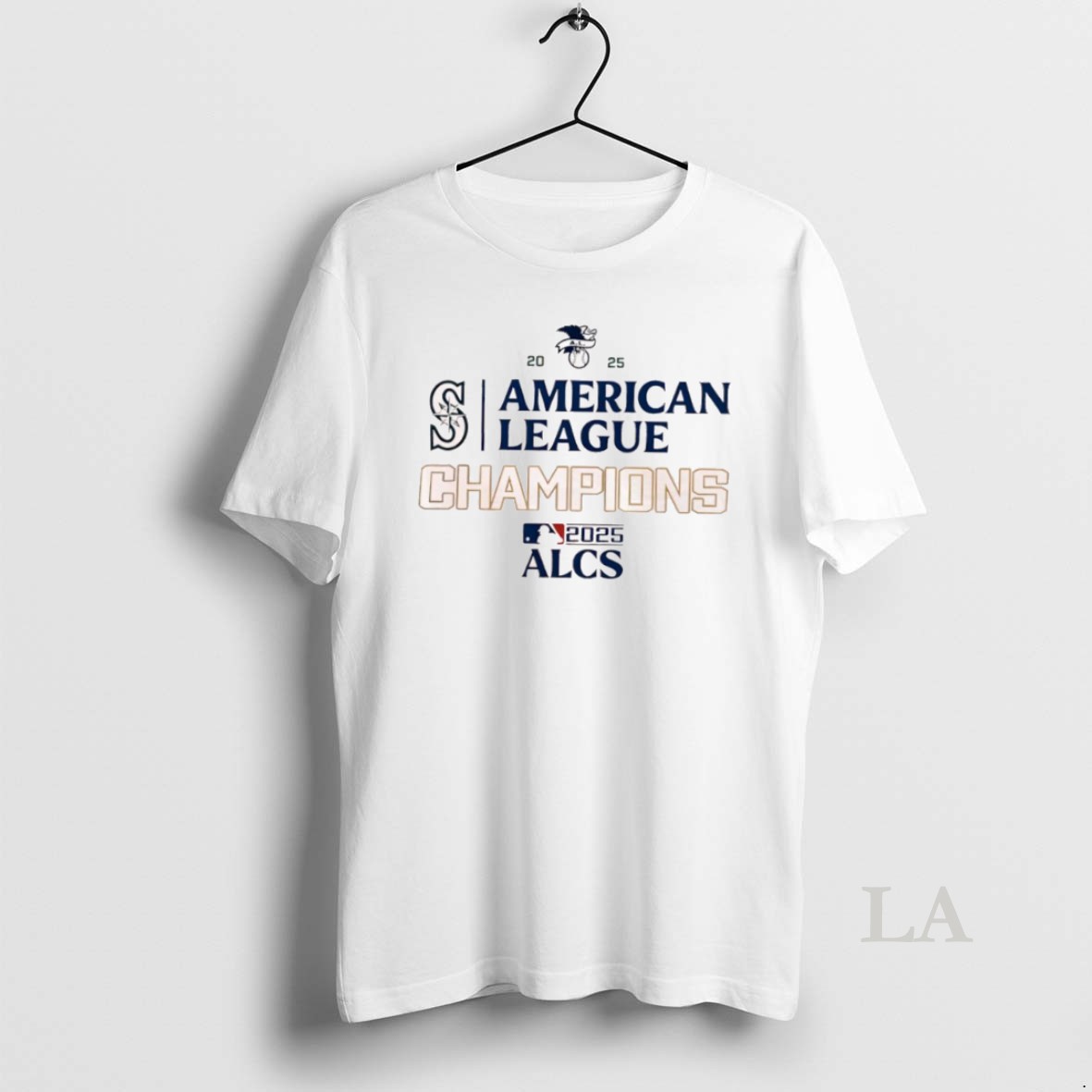 Original Seattle Mariners Fanatics 2025 American League Champions Locker Room Shirt