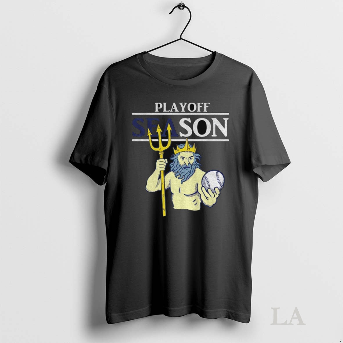Original Seattle Mariners Playoff Season Poseidon Trident Mlb Baseball Shirt