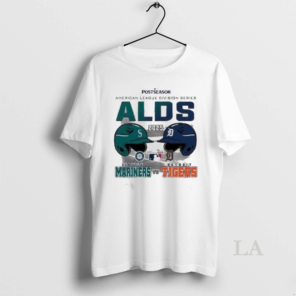 Original Seattle Mariners Vs Detroit Tigers 2025 Alds American League Division Series Helmet Matchup Shirt 2