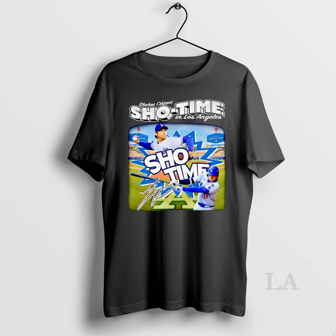 Original Shohei Ohtani Sho Time In Los Angeles Dodgers Walk It Off Signature Shirt