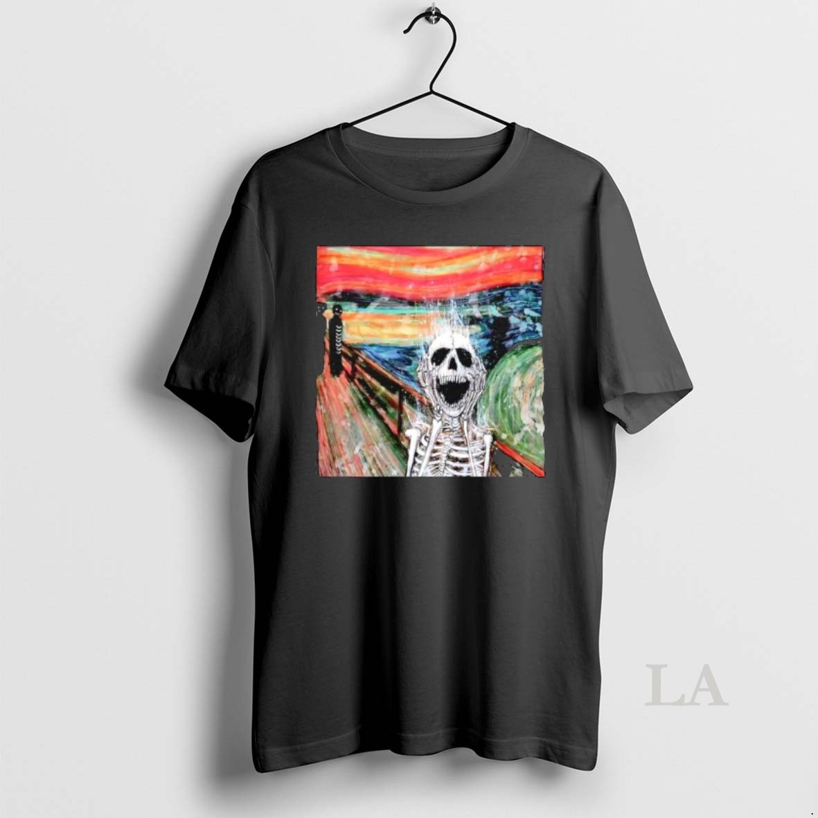 Original Skeleton The Scream Edvard Munchs Famous Shirt