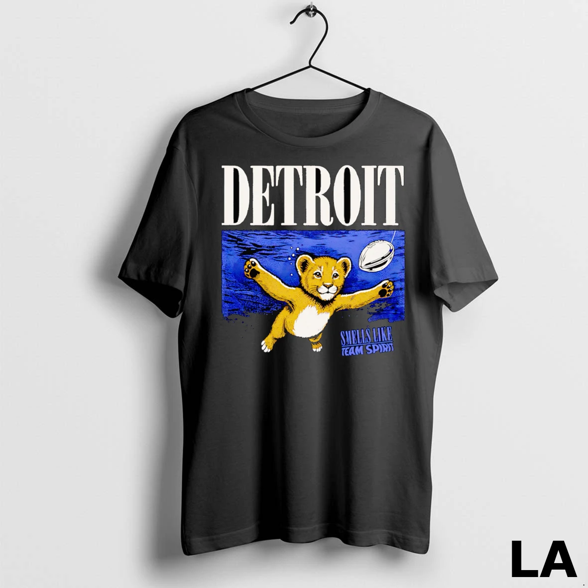 Original Smells Like Team Spirit Detroit Nevermind Shirt