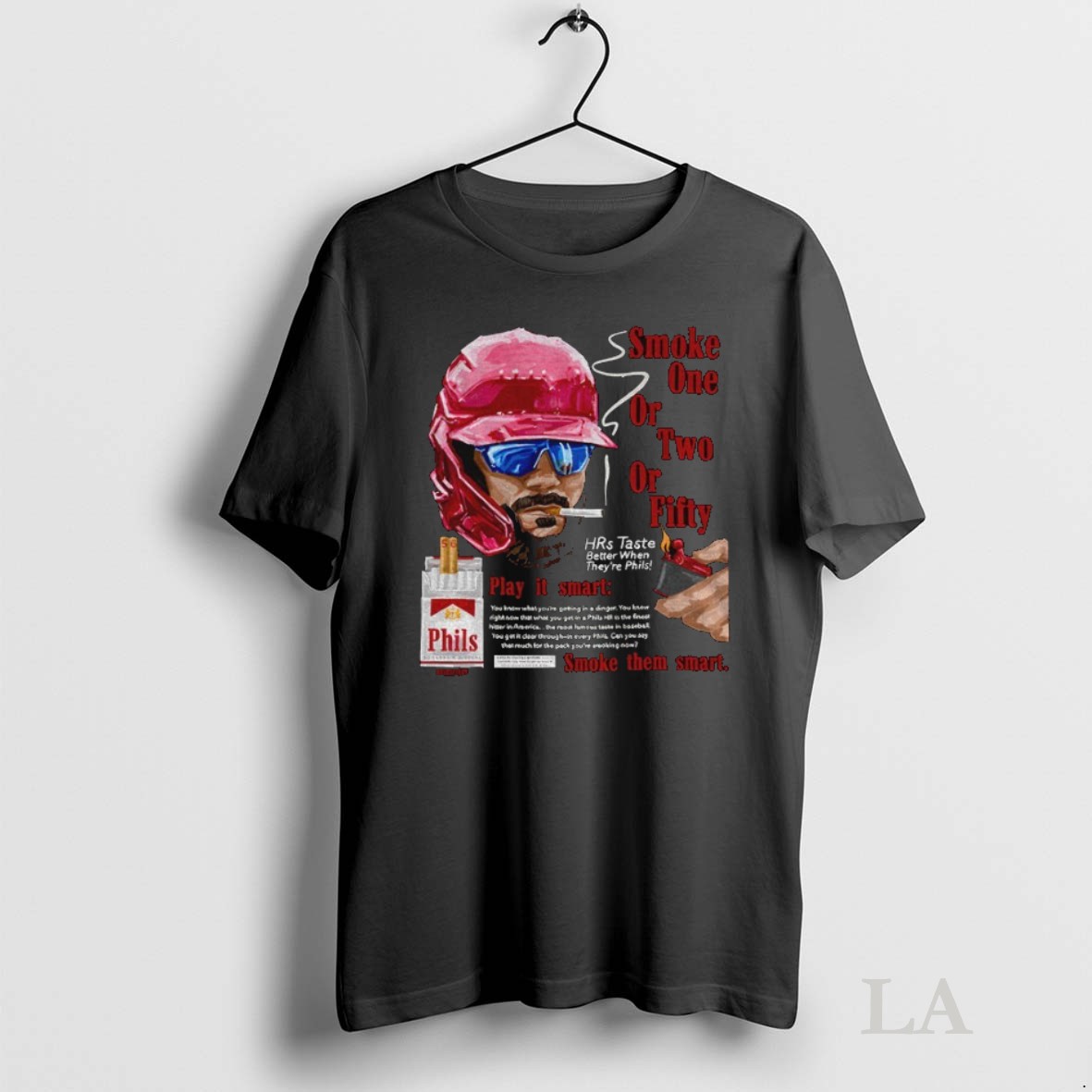 Original Smoke 50 Hrs Tastes Better When Theyre Phils Smoke One Or Two Or Fifty Philadelphia Phillies Shirt 2