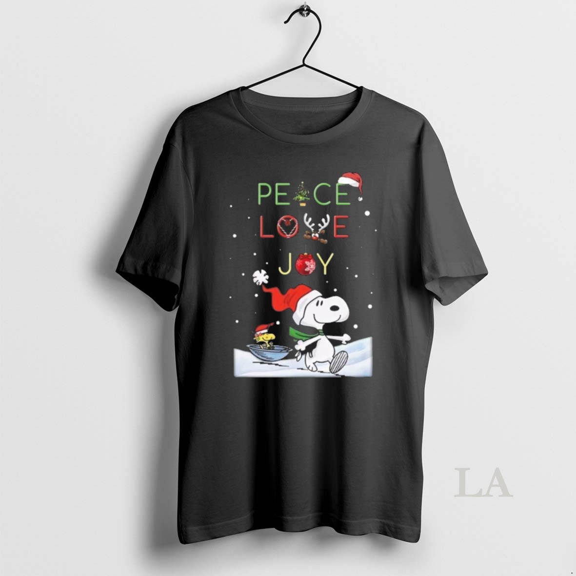 Original Snoopy And Woodstock Peace Love Joy Merry Christmas 2025 Shirt