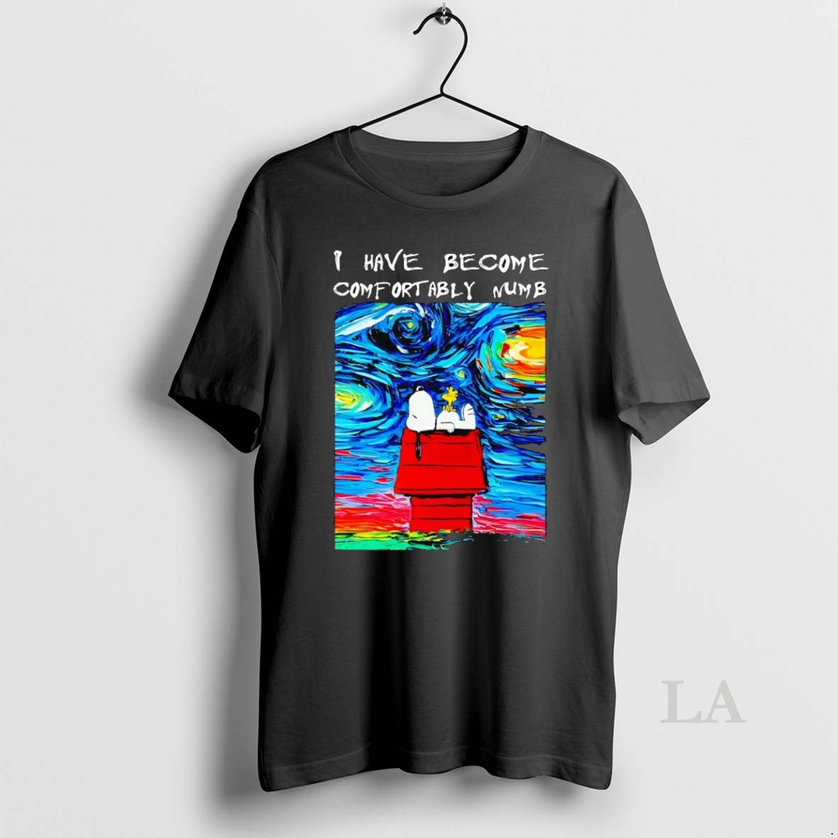 Original Snoopy Starry Night I Have Become Comfortably Numb Shirt