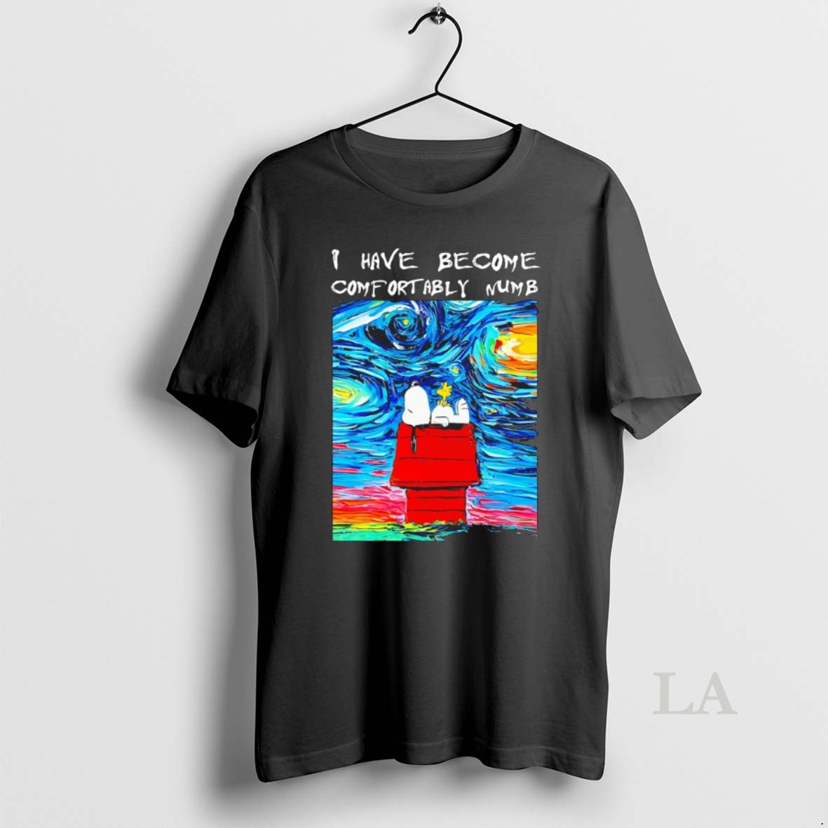 Original Snoopy The Starry Night I Have Become Comfortably Numb Shirt