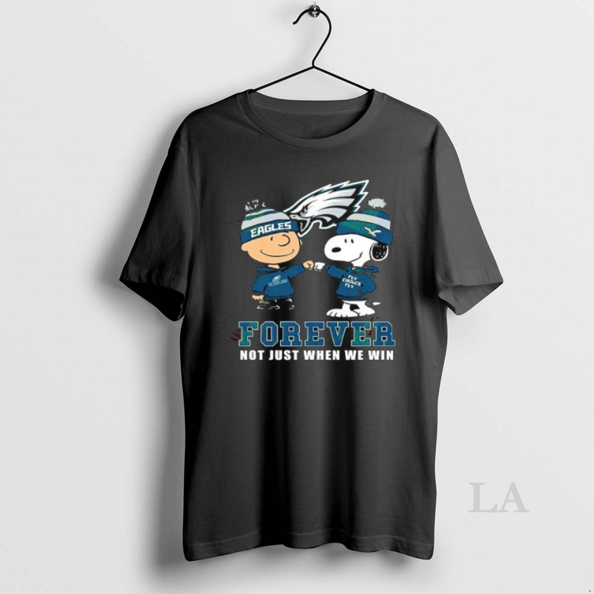 Original Snoopy And Charlie Brown Philadelphia Eagles Forever Not Just When We Win Fly Eagles Fly Shirt 2