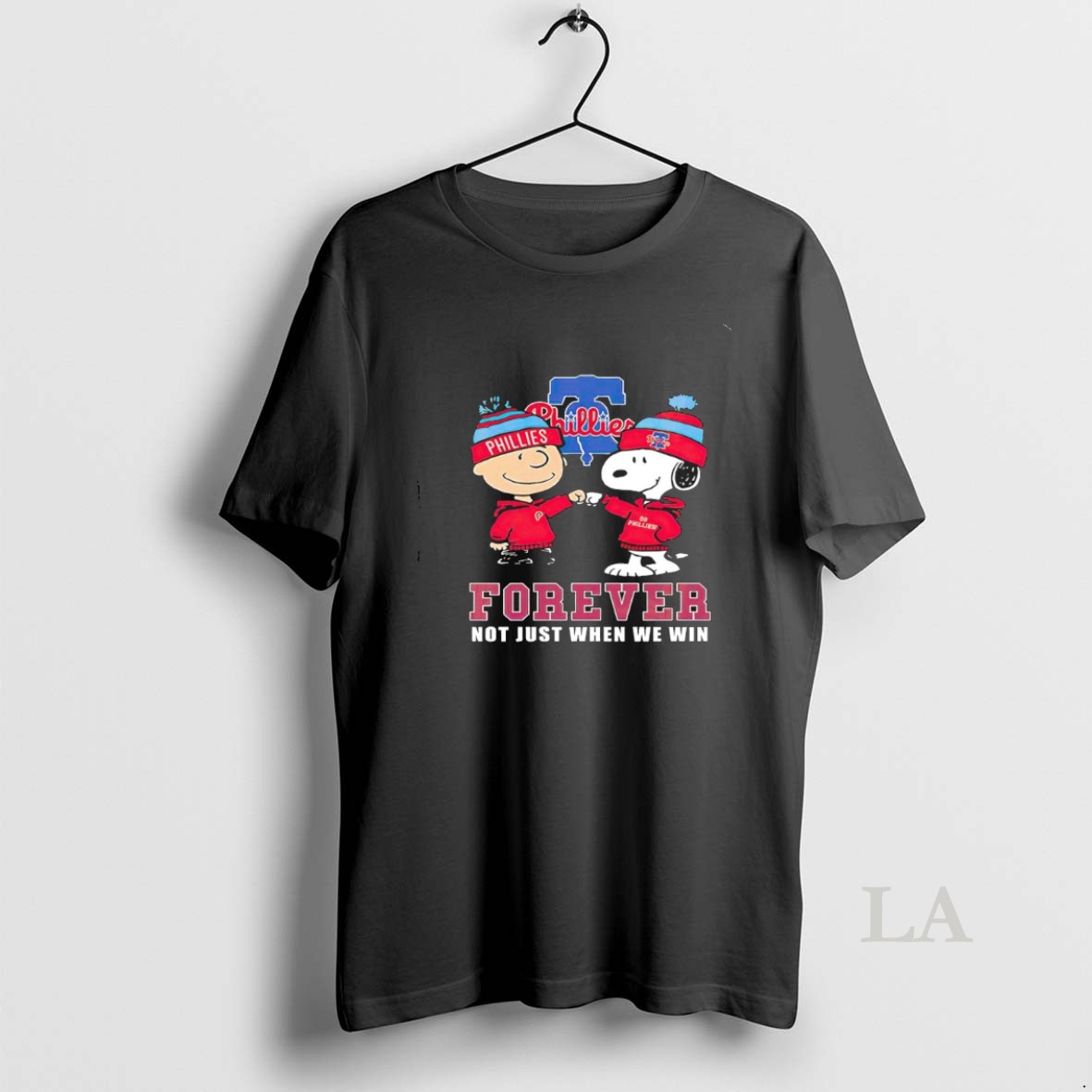 Original Snoopy And Charlie Brown Philadelphia Phillies Forever Not Just When We Win Shirt