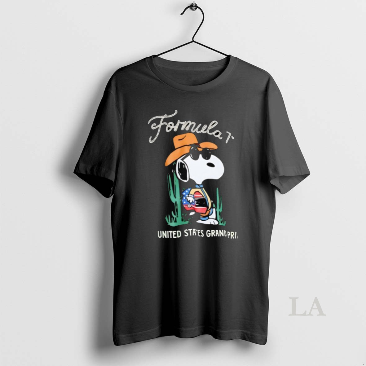 Original Snoopy Cowboy Formula 1 United States Grand Prix Shirt