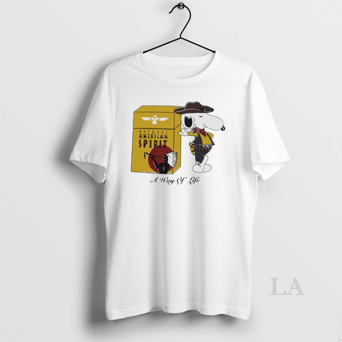 Original Snoopy Cowboy Natural American Spirit A Way Of Life Shirt