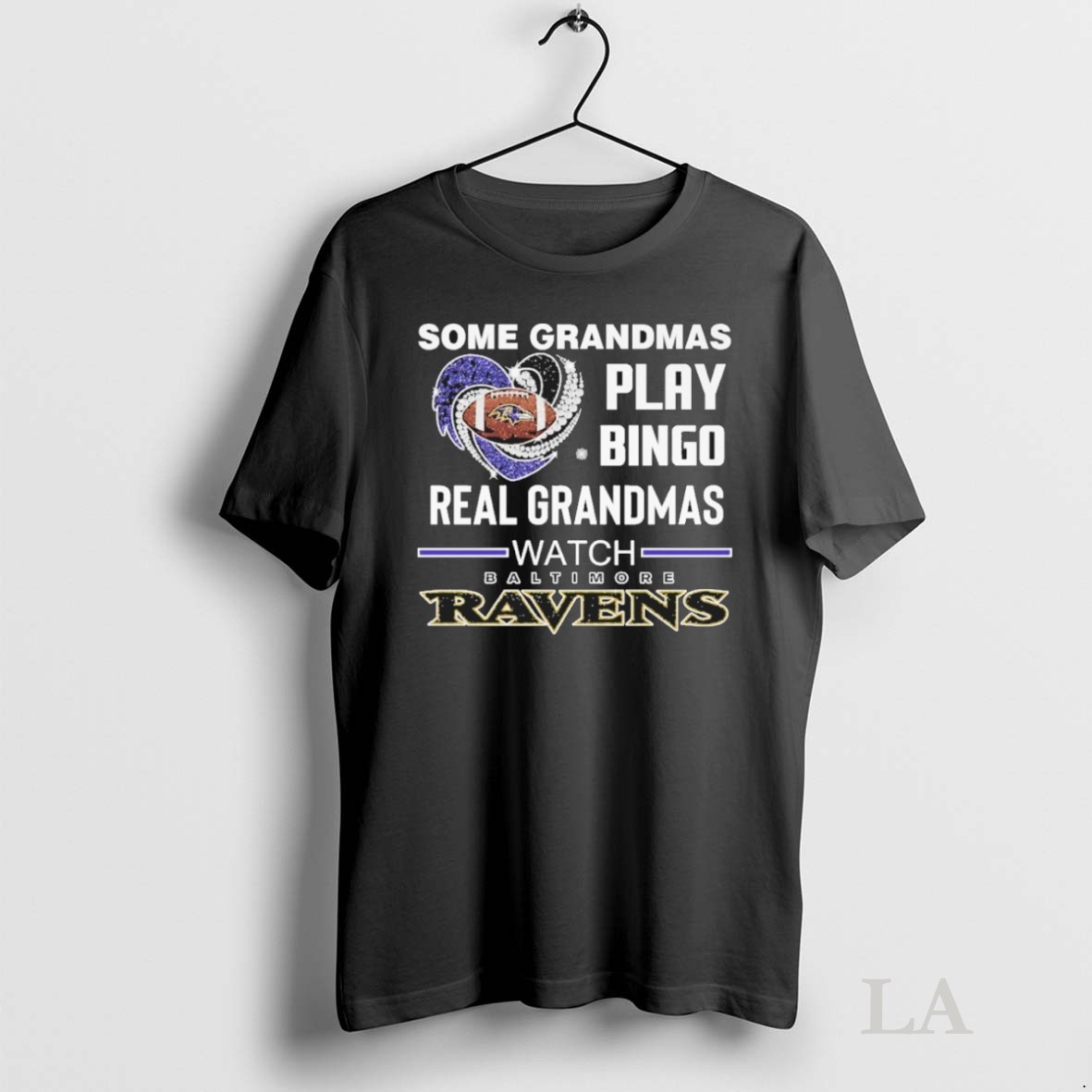 Original Some Grandmas Play Bingo Real Grandmas Watch Baltimore Ravens 2025 Shirt