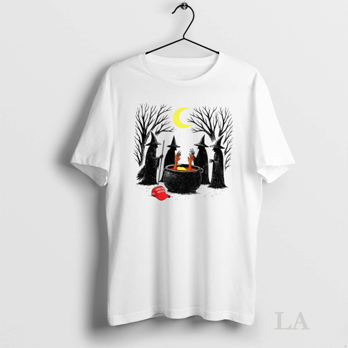 Original Spooky Witch Halloween Trump Red Hat Shirt