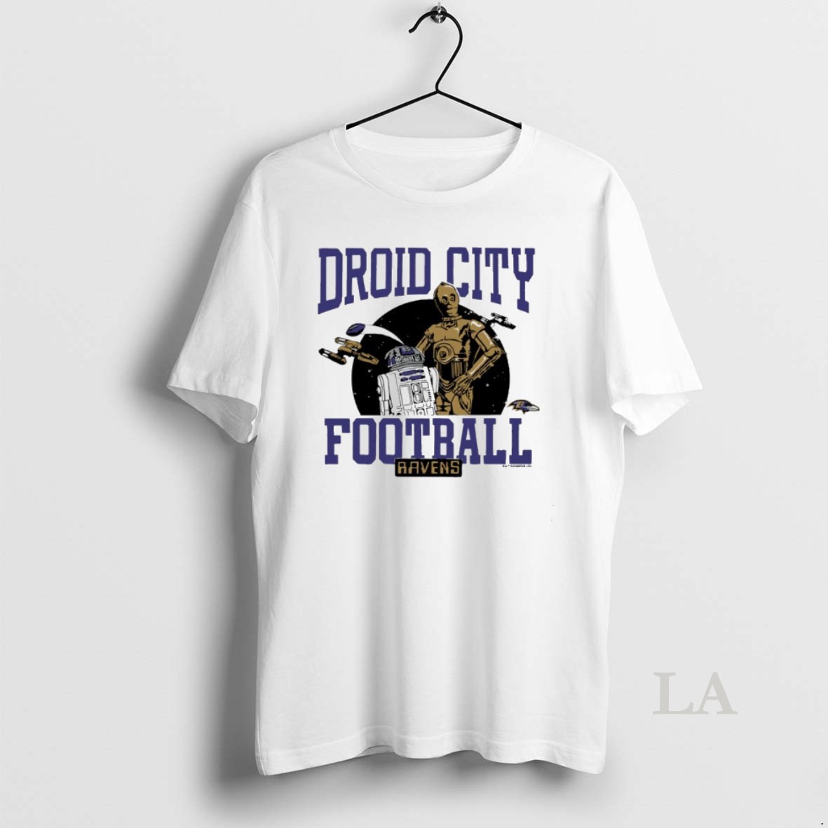 Original Star Wars Light Side X Baltimore Ravens Droid City Shirt