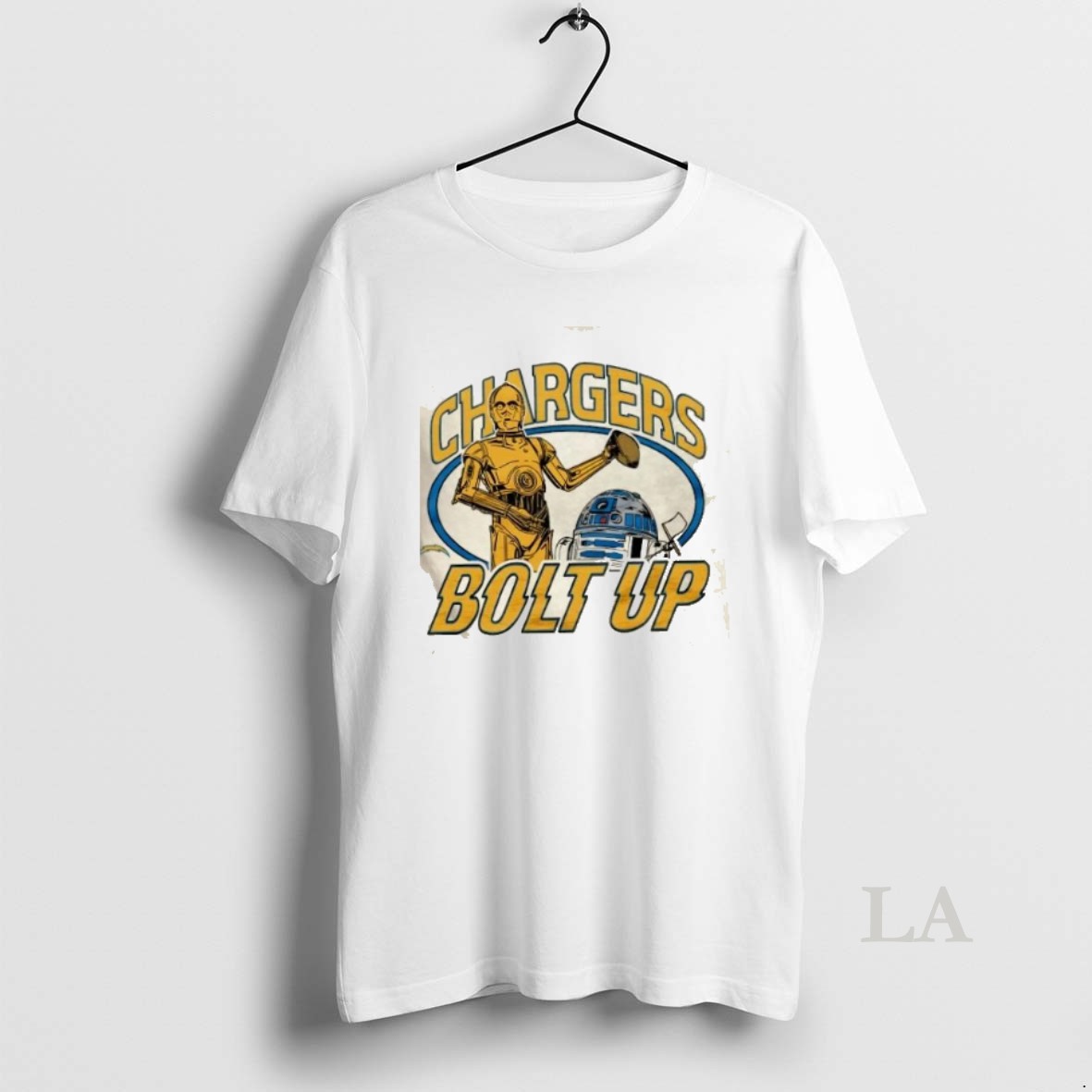 Original Star Wars X Los Angeles Chargers Bolt Up Shirt