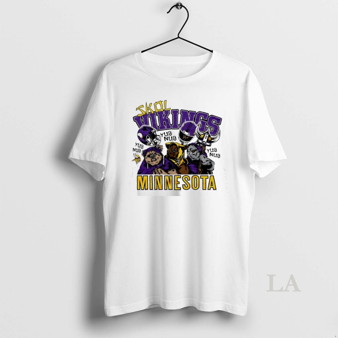 Original Star Wars X Minnesota Vikings Yub Nub Skol Shirt