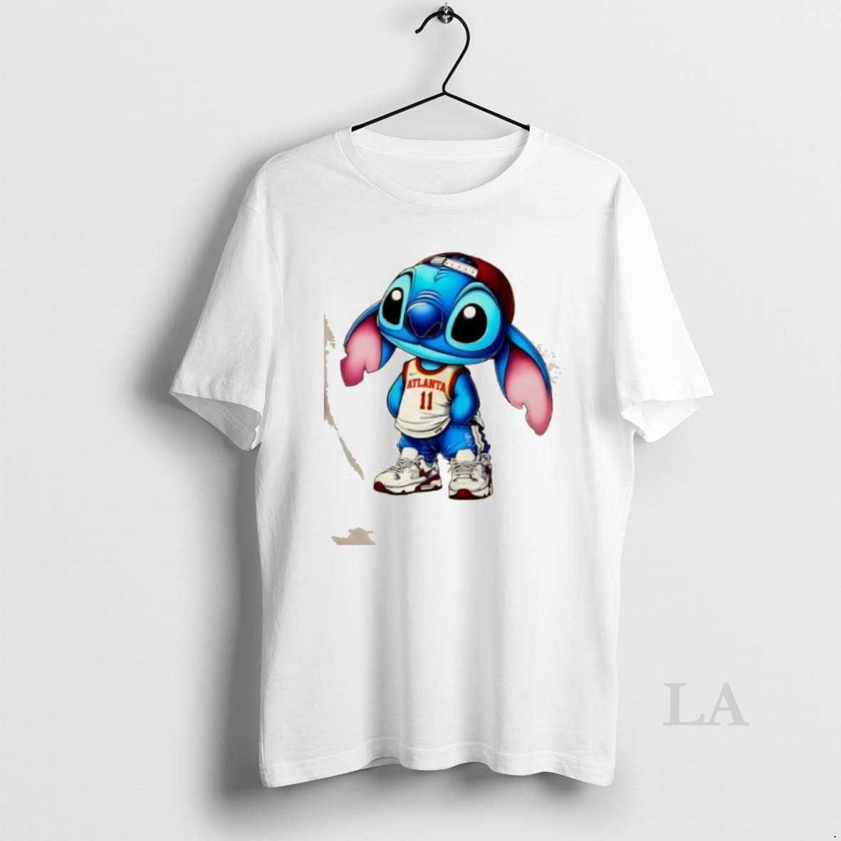 Original Stitch Wearing Atlanta Hawks Hip Hop Style Shirt