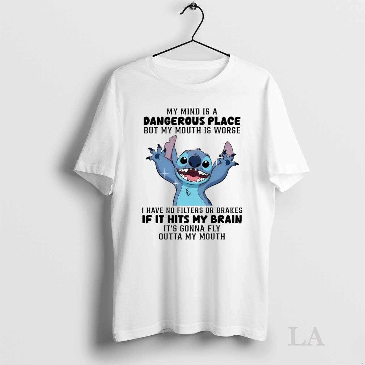 Original Stitch My Mind Is A Dangerous Place Shirt