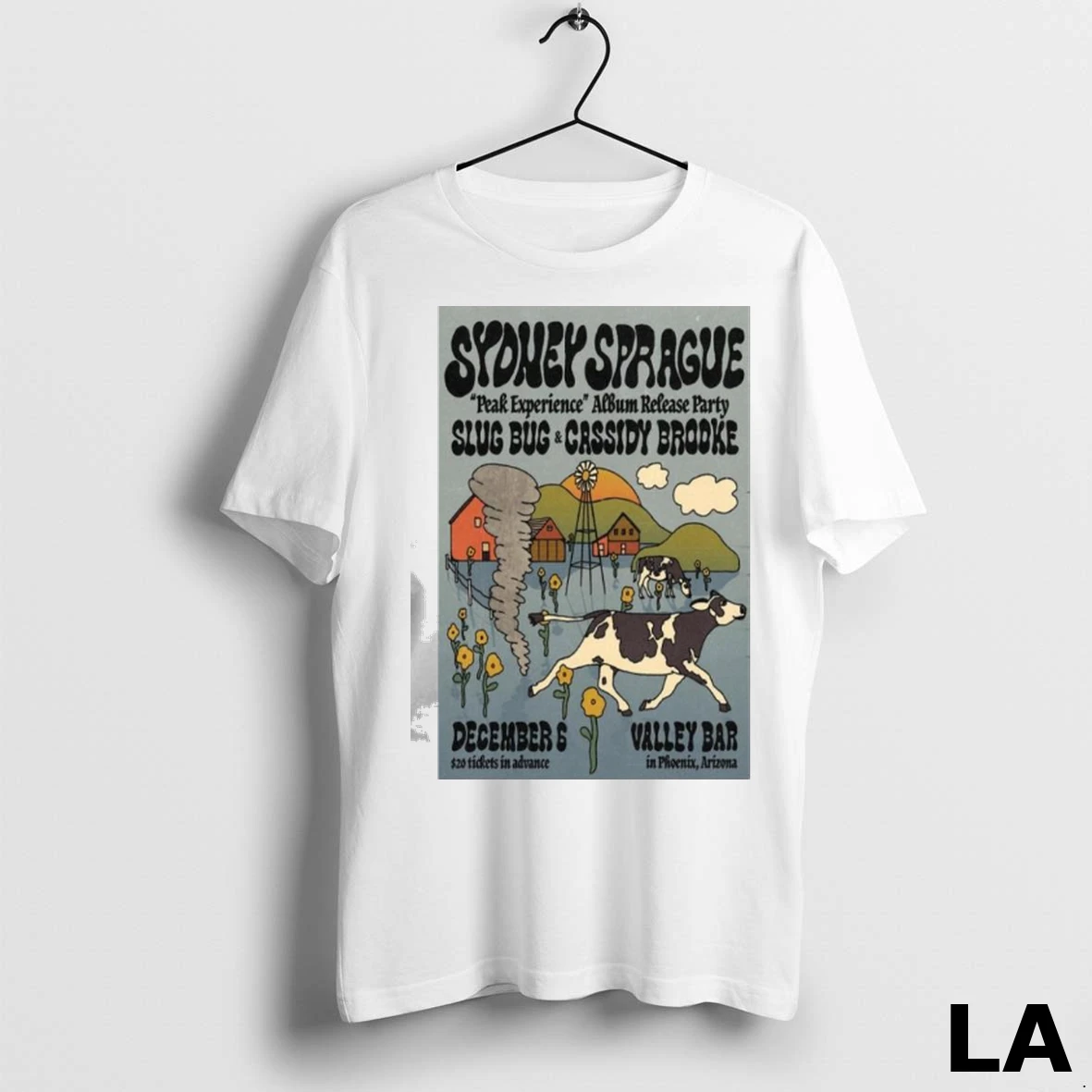 Original Sydney Sprague Valley Bar Phoenix Az December 6 2025 Concert Ladies Shirt