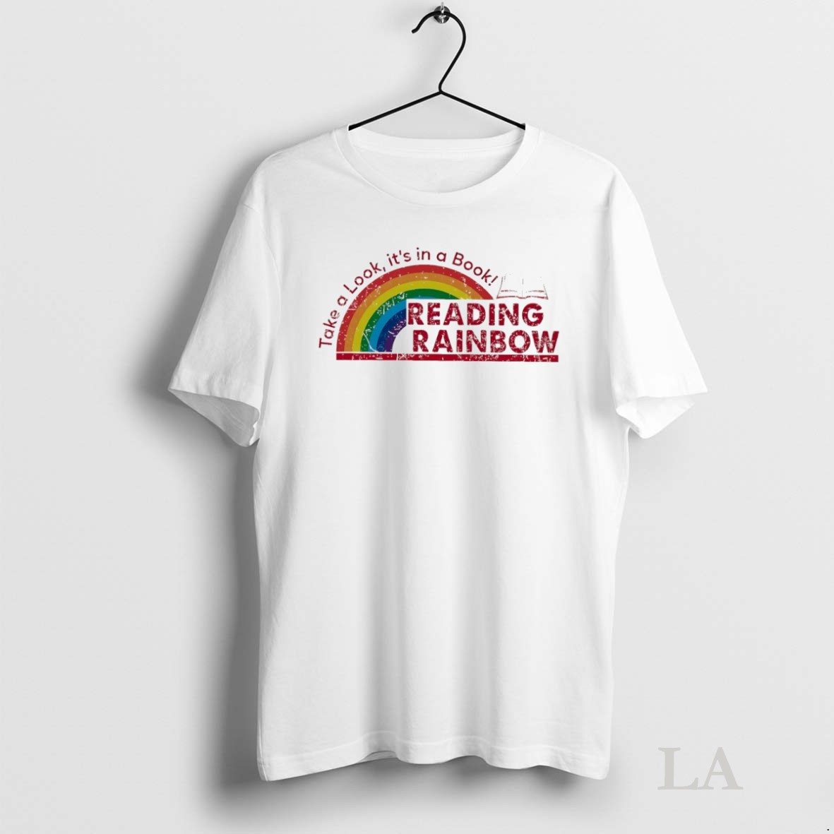 Original Take A Look Its In A Book Reading Rainbow Shirt