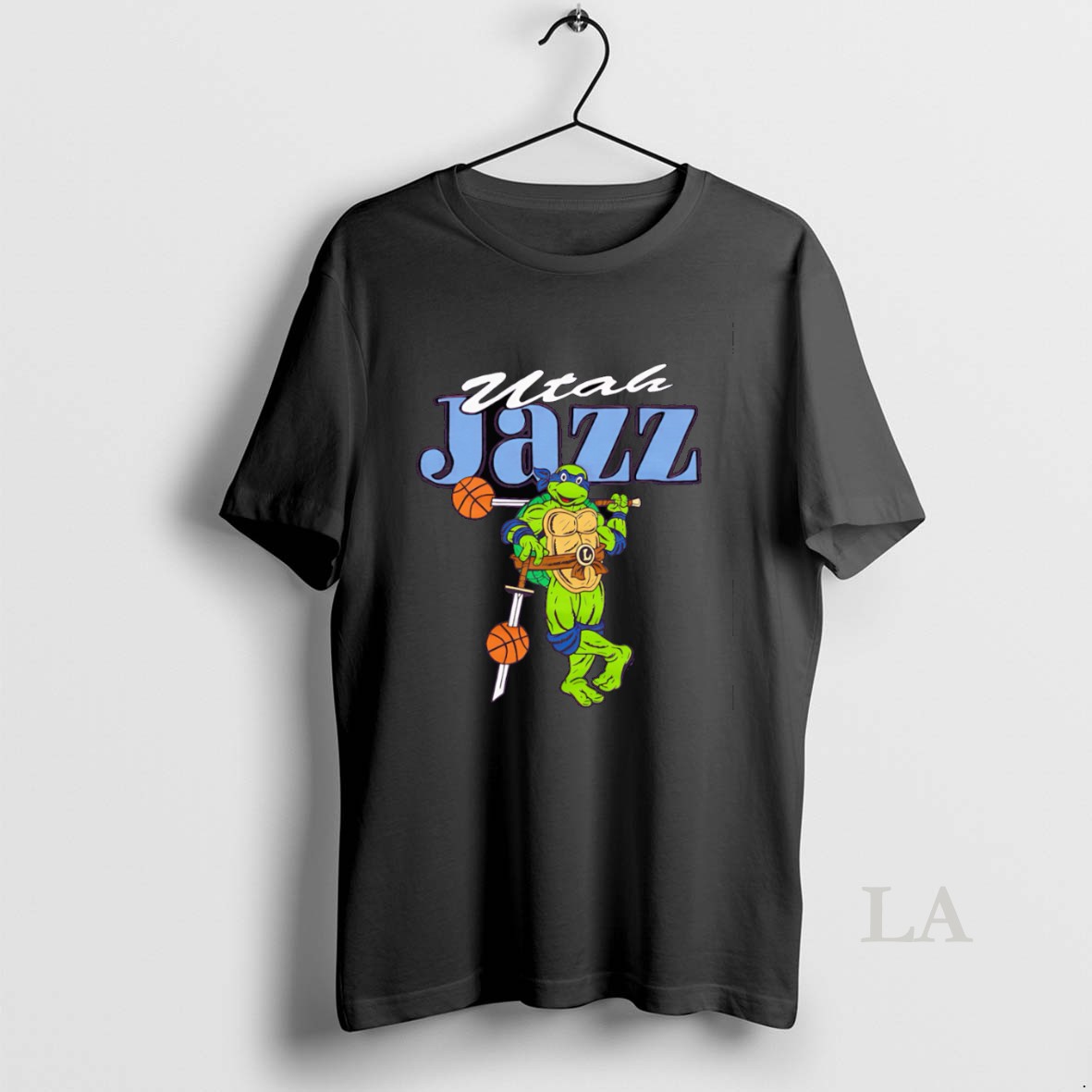 Original Teenage Mutant Ninja Turtles Leonardo X Utah Jazz Shirt 3