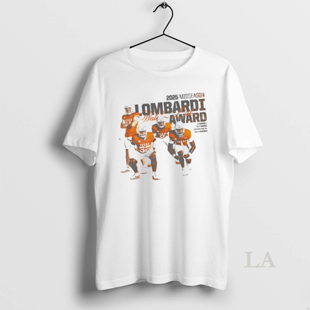 Original Texas Longhorns 2025 Midseason Lombardi Award Shirt
