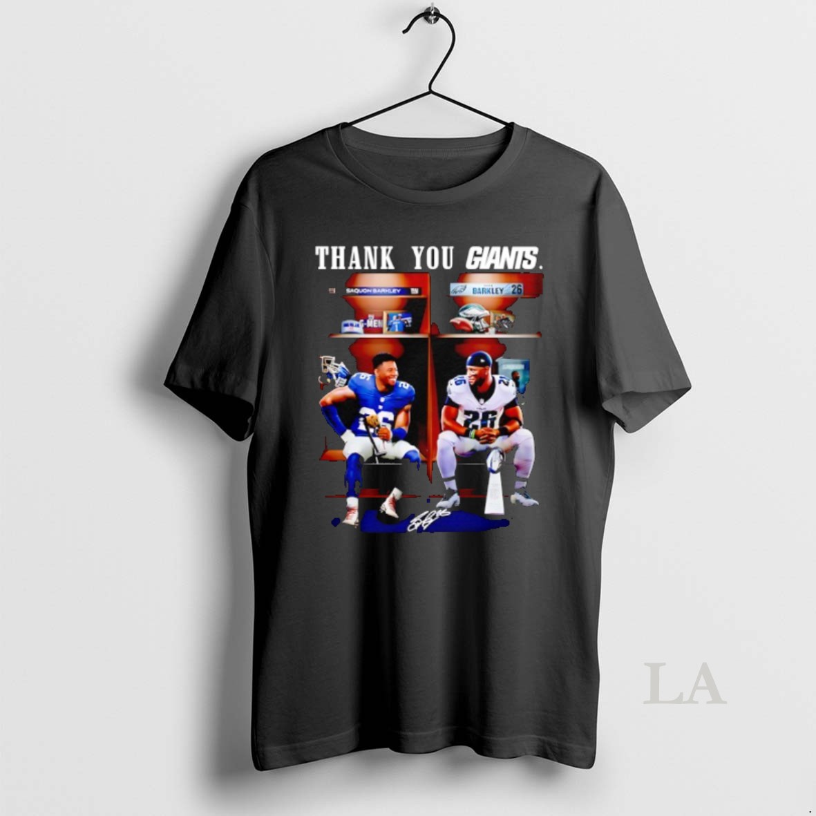 Original Thank You Giants Saquon Barkley New York Giants To Philadelphia Eagles Signature Shirt