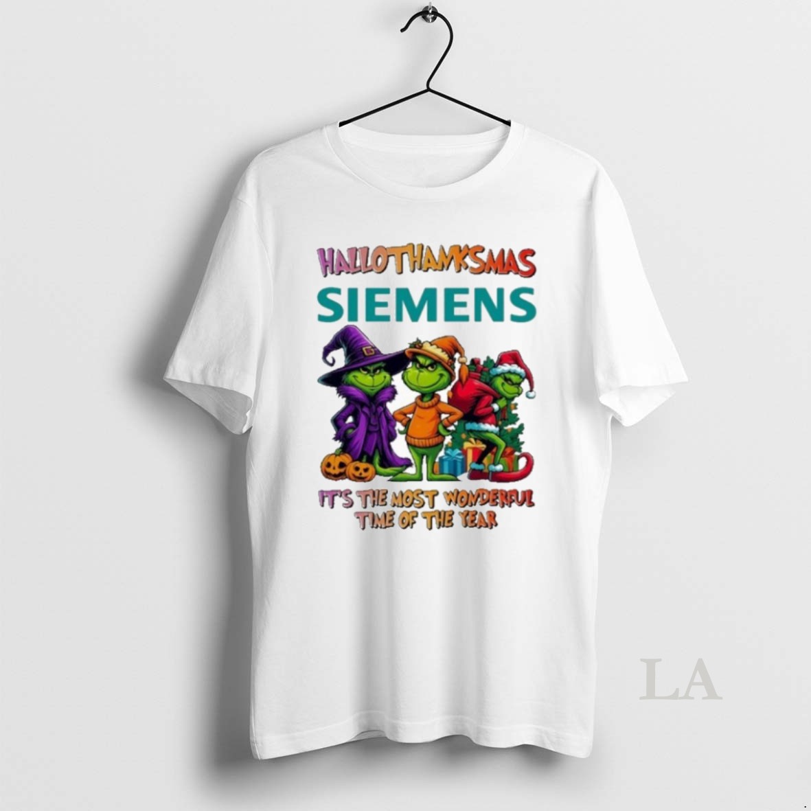 Original The Grinch Siemens Logo Hallothanksmas Its The Most Wonderful Time Of The Year Shirt