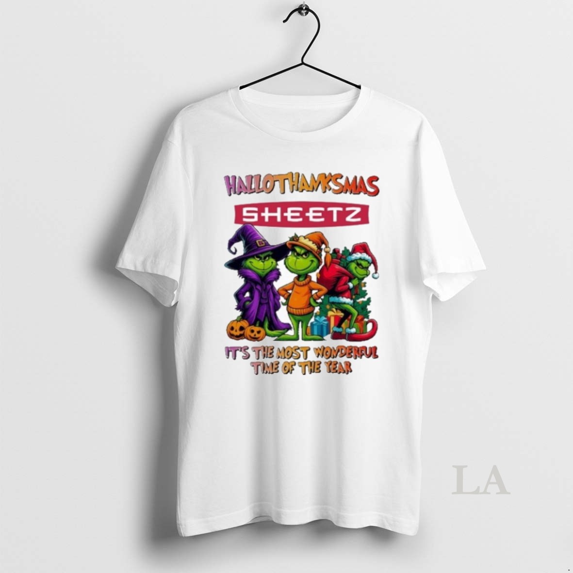 Original The Grinch Sheetz Logo Hallothanksmas Its The Most Wonderful Time Of The Year Shirt