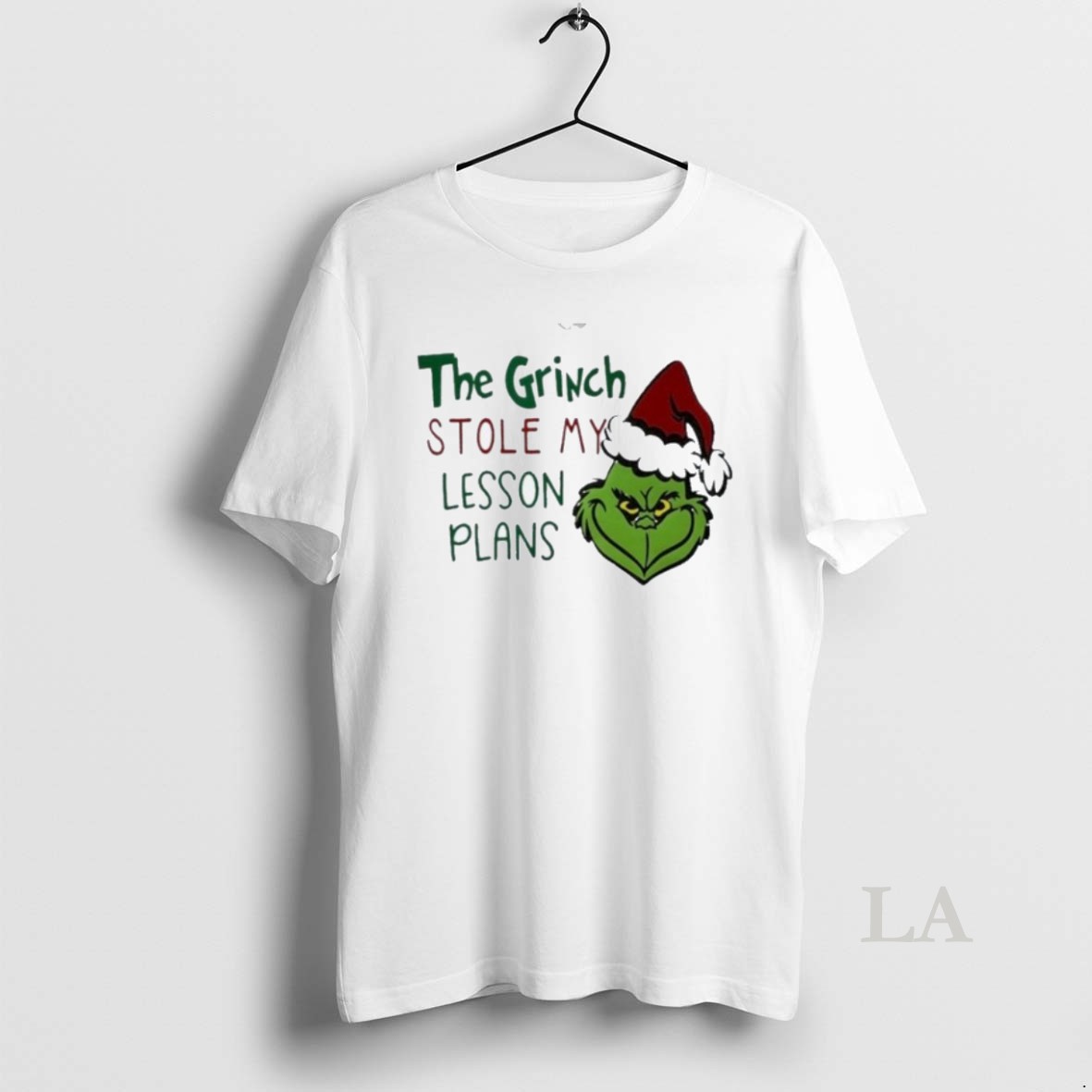 Original The Grinch Stole My Lesson Plans Holiday Christmas Shirt