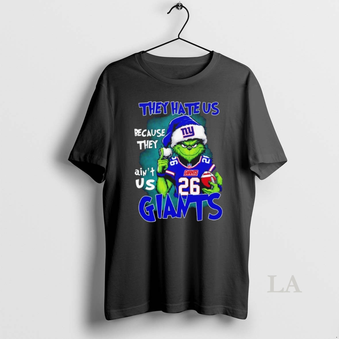 Original The Grinch They Hate Us Because They Aint Us New York Giants Shirt