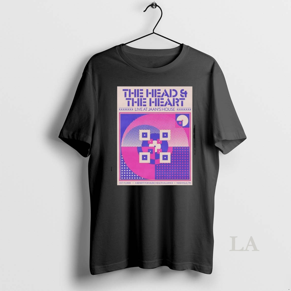 Original The Head And The Heart Nashville Tennessee 2025 Gig Live At Janns House A Benefit For Music Health Alliance On October 11 2025 T Men Shirt