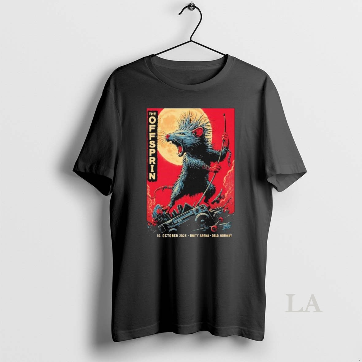 Original The Offspring October Unity Oslo Norway Oct 10 2025 Rat Shirt