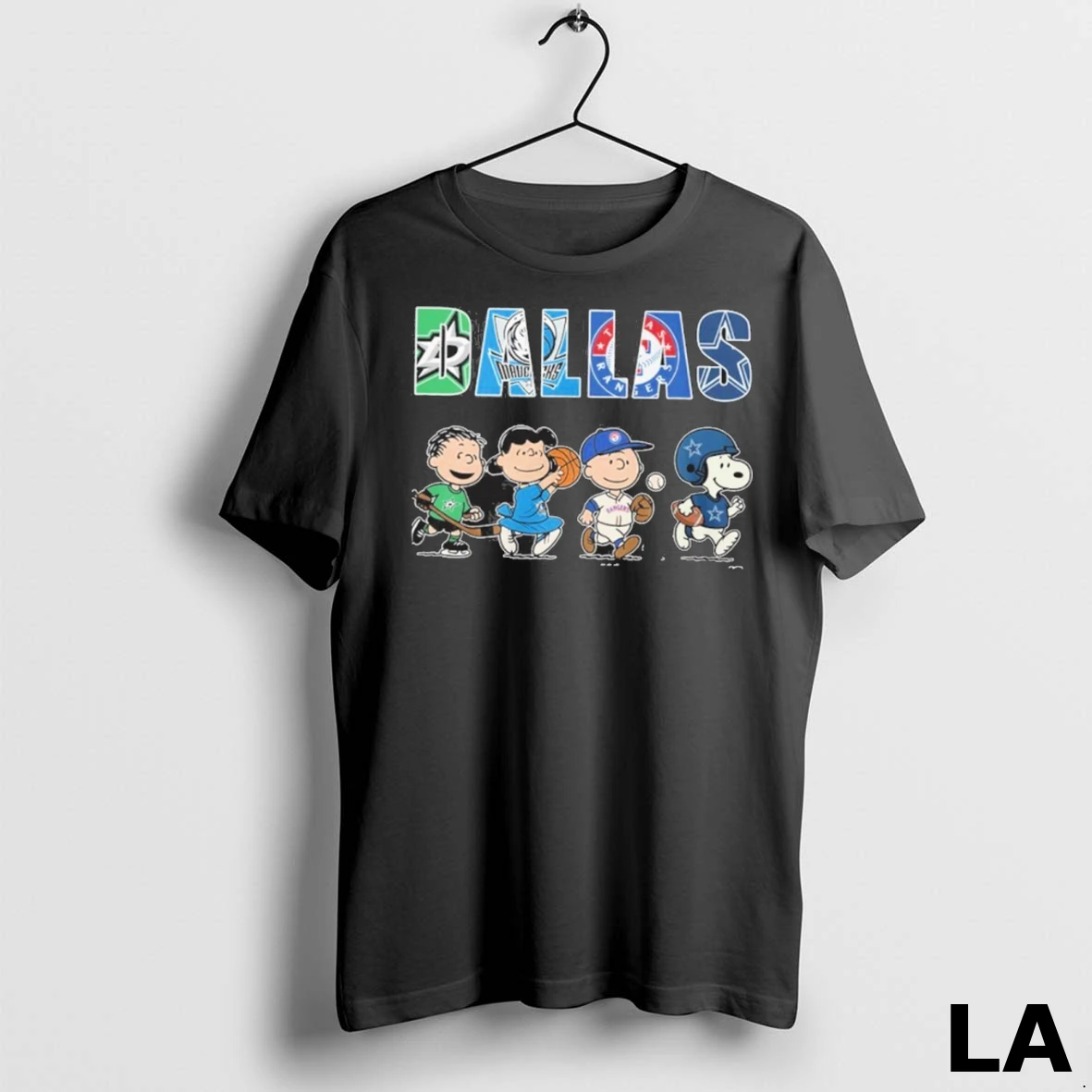 Original The Peanuts Playing X Dallas Sports Teams Shirt 2
