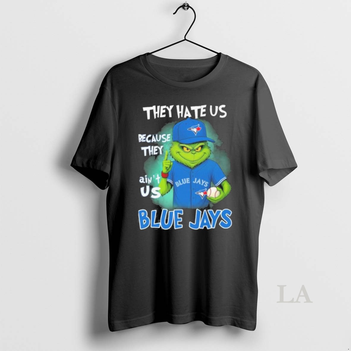 Original They Hate Us Cause They Aint Us Toronto Blue Jays Grinch Christmas Shirt