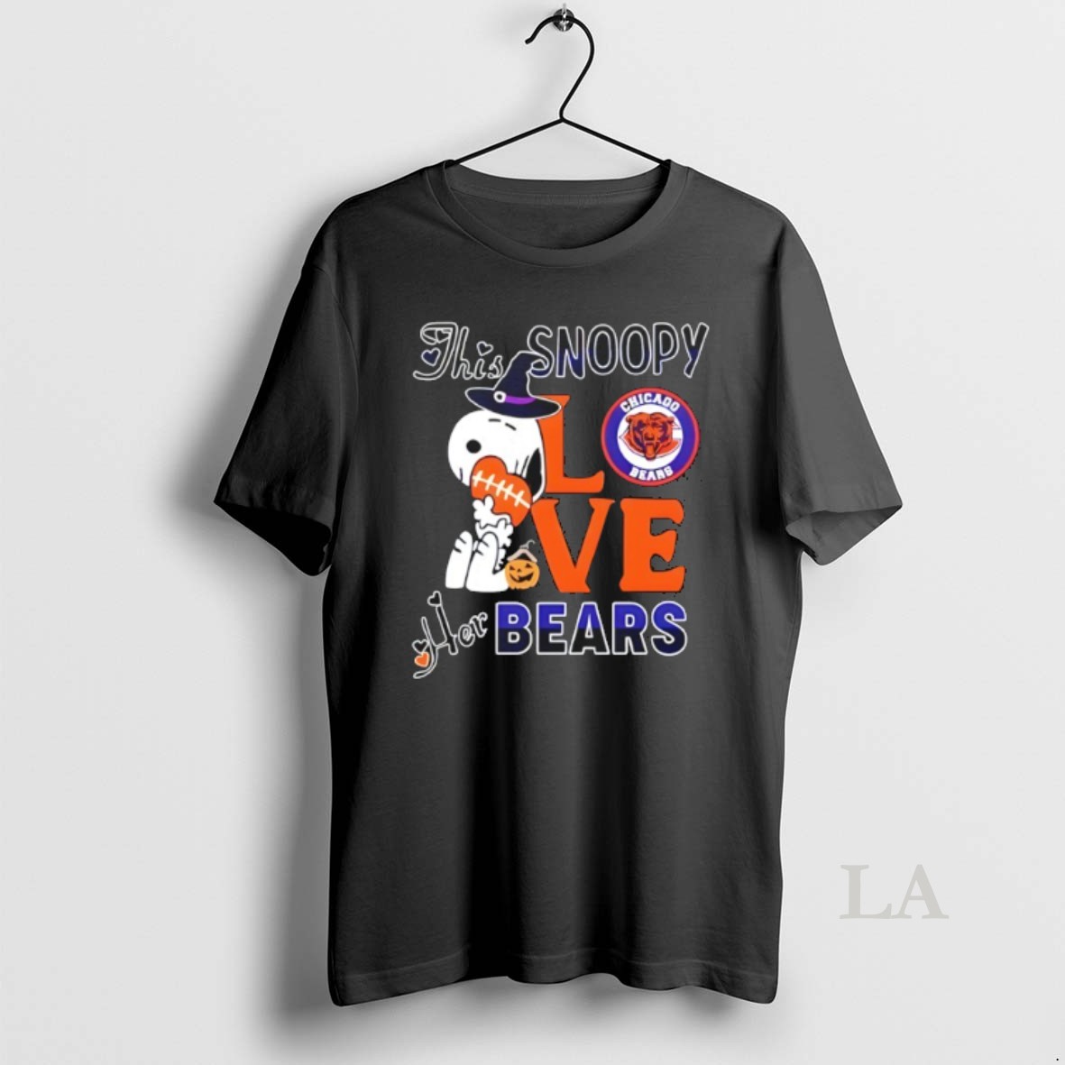 Original This Snoopy Love Her Chicago Bears Mlb Happy Halloween Shirt