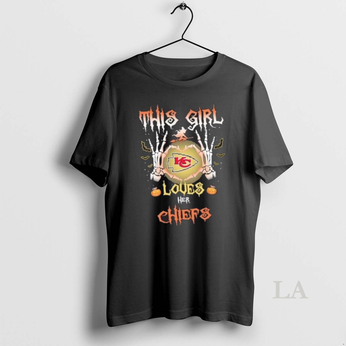 Original This Girl Loves Her Kansas City Chiefs Football Halloween Shirt