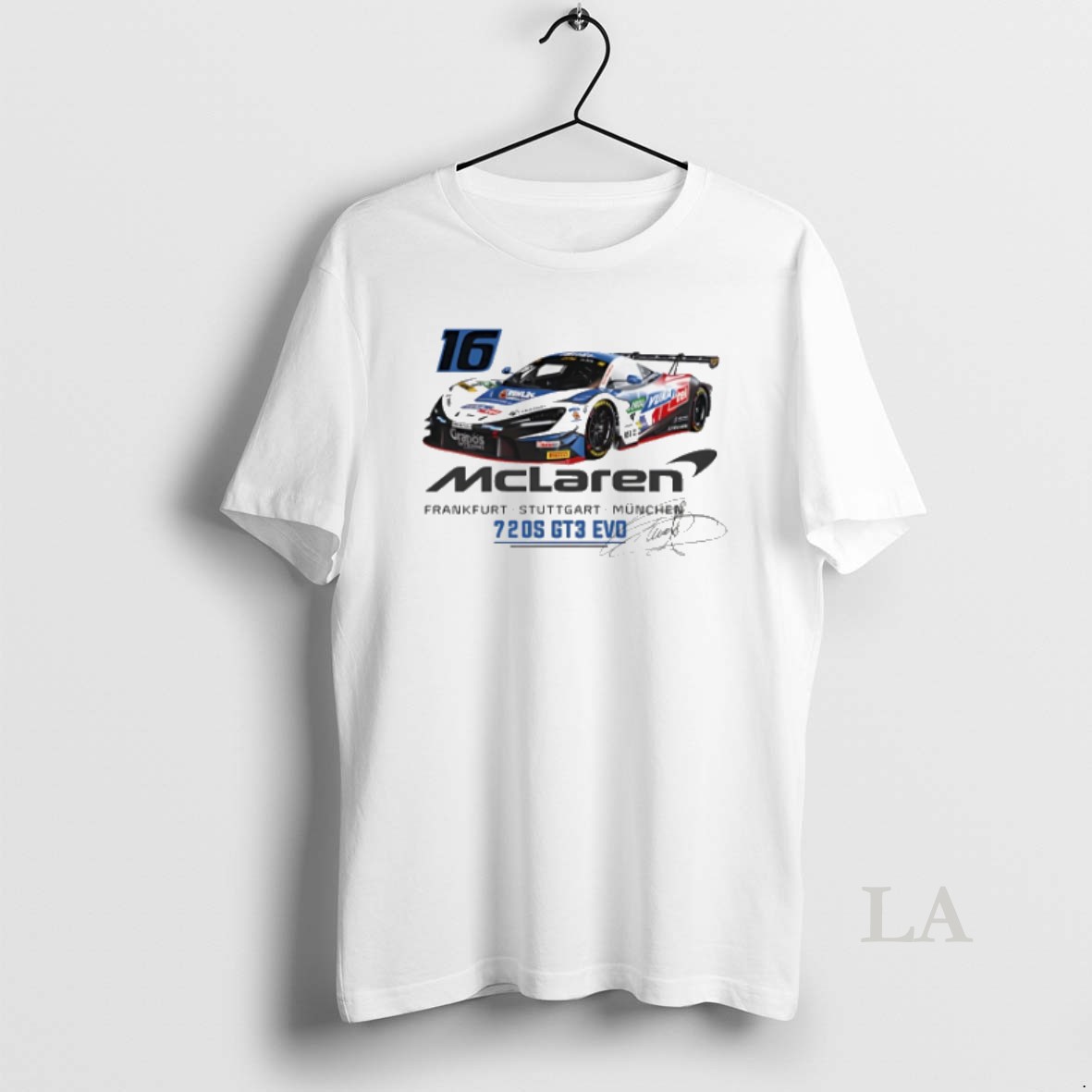 Original Timo Glock No 16 Mclaren Graphic Signature Shirt