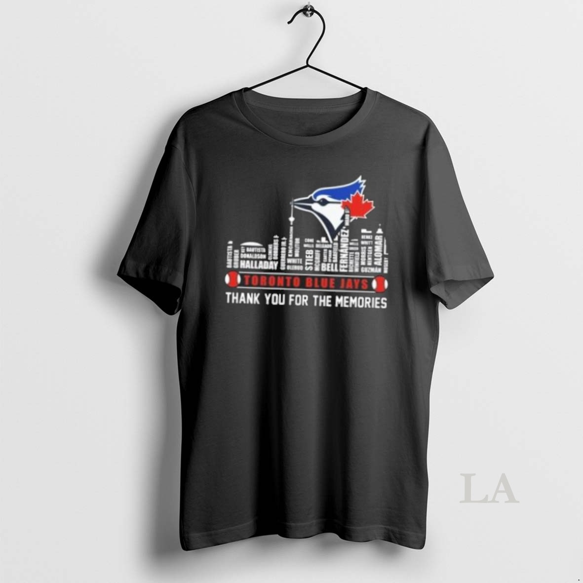 Original Toronto Blue Jays Skyline Names Thank You For The Memories 2025 Shirt
