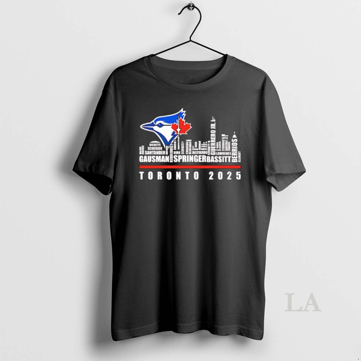 Original Toronto Blue Jays Logo And Skyline 2025 Gausman Springer Bassitt Shirt