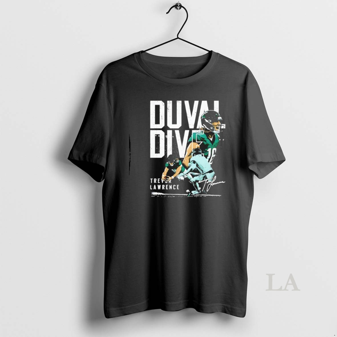 Original Trevor Lawrence Duval Dive Jacksonville Jaguars Signature Shirt