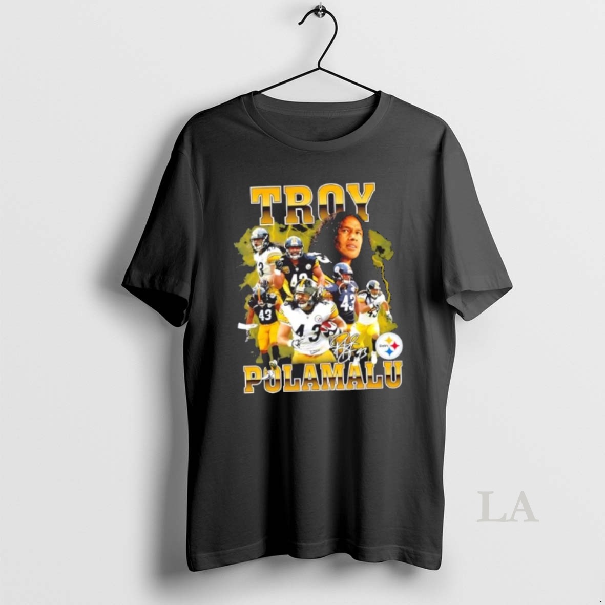 Original Troy Polamalu Pittsburgh Steelers Football Signature Shirt