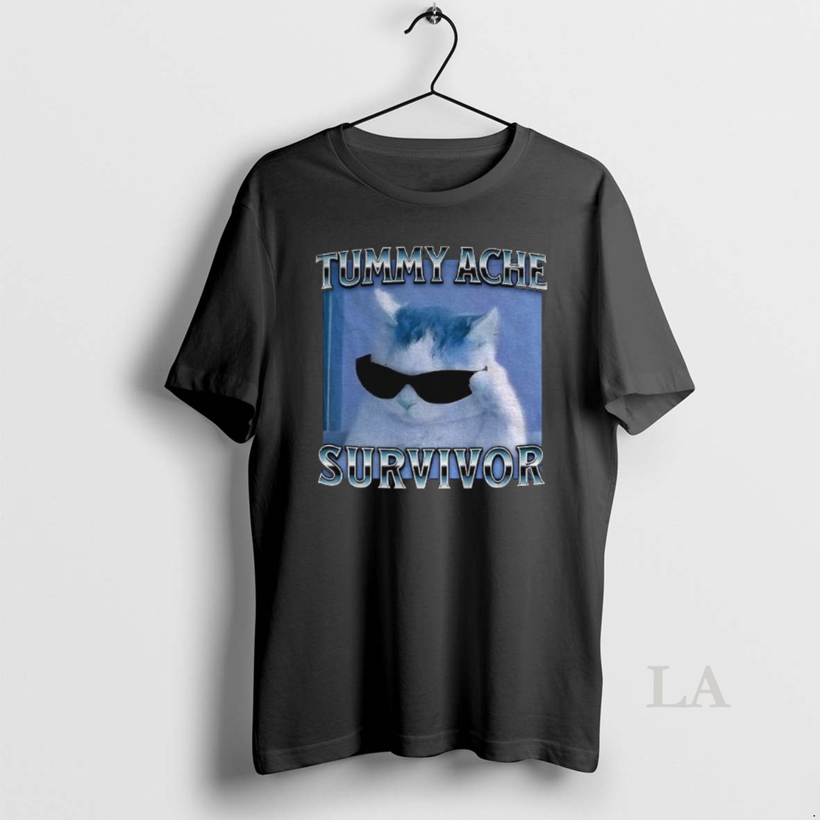Original Tummy Ache Survivor Funny Cat Meme Shirt
