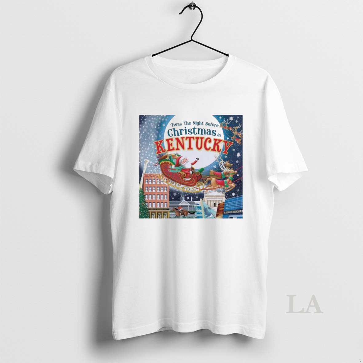 Original Twas The Night Before Christmas In Kentucky Shirt